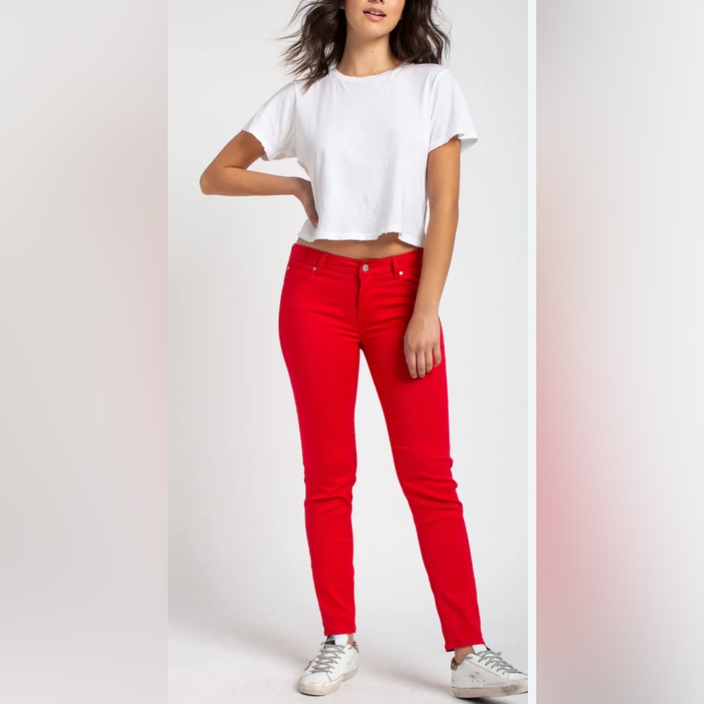 Celebrity Pink The Rider Skinny Pants Size 16 Red